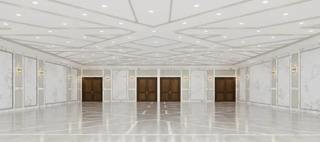 Belz Education Center — Lobby rendering, Susan Strauss Design