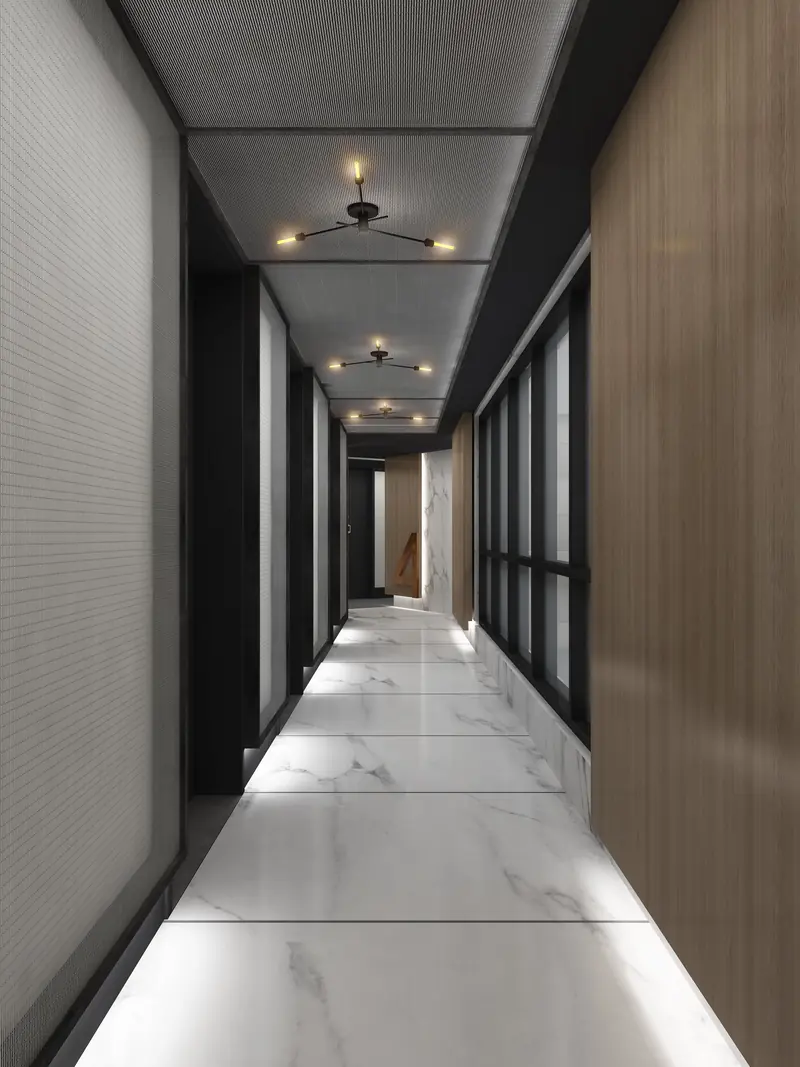 1134 Fulton Street — Hallway, interior rendering